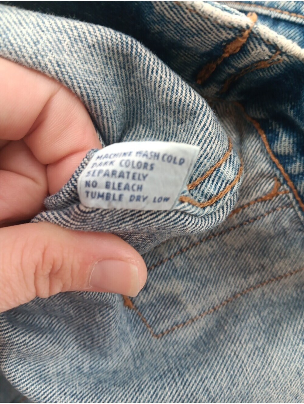 Smythe Denim Jacket Mens Medium Blue Heavy Trucker Jean Coat Cowboy Outdoor - Picture 10 of 10
